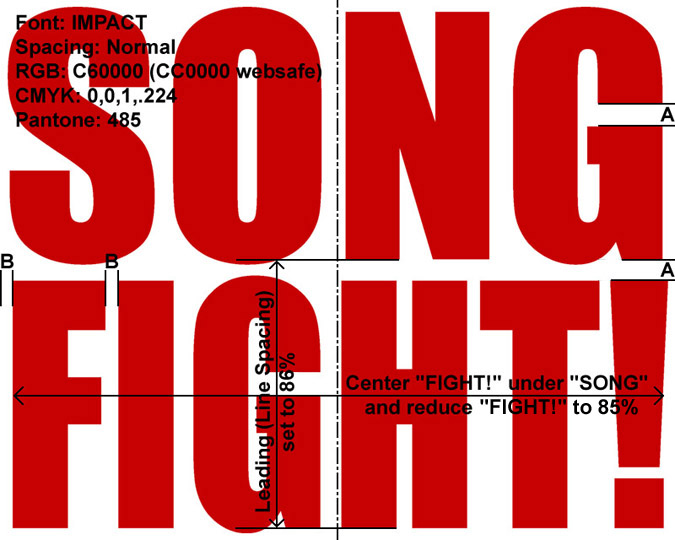 Song Fight! logo parameters